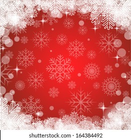 Christmas background with snowflakes