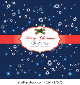 Christmas background with snowflakes