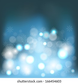 Christmas background with snowflakes