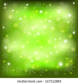 Christmas background with snowflakes