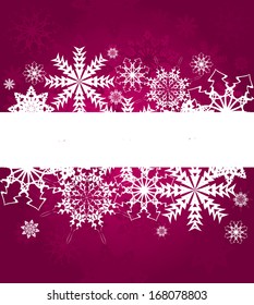 Christmas Background With Snowflakes