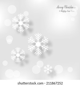 Christmas background with snowflakes