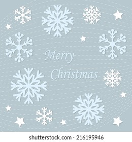 Christmas background with snowflakes 