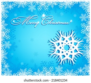 Christmas background with snowflakes
