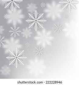 Christmas background with snowflakes