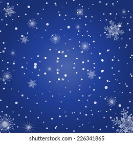 Christmas background with snowflakes 