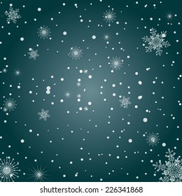 Christmas background with snowflakes 