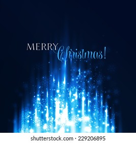 Christmas background with snowflakes