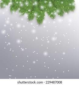 Christmas background with snowflakes 