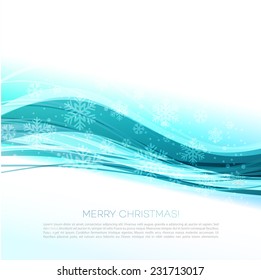 Christmas background with snowflakes