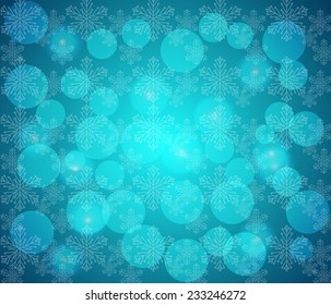 Christmas background with snowflakes