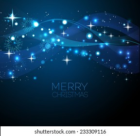 Christmas background with snowflakes