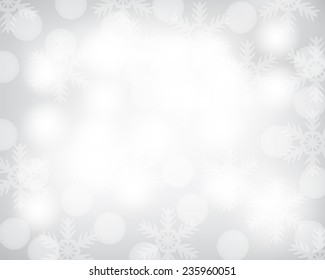 christmas background with snowflakes 