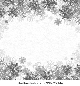 Christmas Background With Snowflakes
