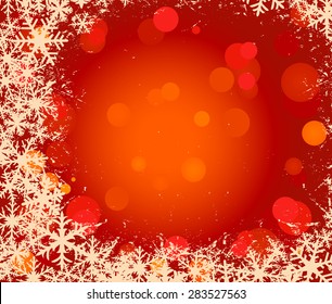 christmas background with snowflakes