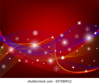 Fondo de Navidad con copos de nieve 