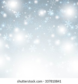 Christmas background with snowflakes