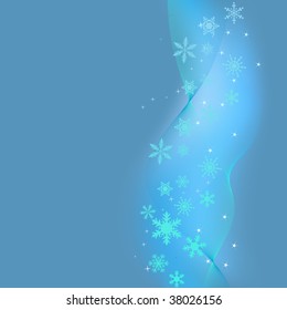 Christmas background, snowflakes