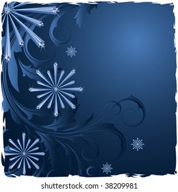 Christmas background with  snowflakes