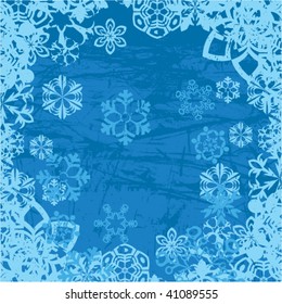 Christmas background with snowflakes