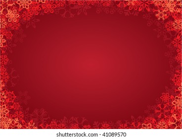 Christmas background with snowflakes