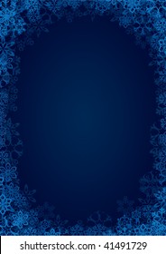 Christmas background with snowflakes
