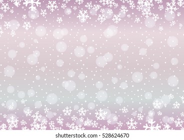 Christmas background with snowflakes.