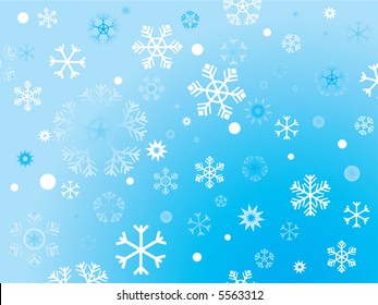 Christmas background with snowflakes