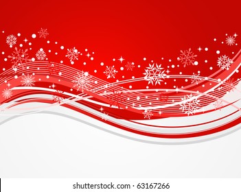christmas background with snowflakes