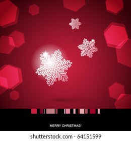 Fondo de Navidad con copos de nieve