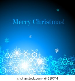 Christmas background with snowflakes