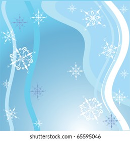 Christmas background with snowflakes