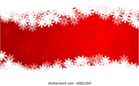 Christmas background with snowflakes