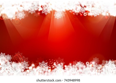 christmas background with snowflakes