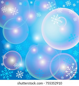 Christmas background. Snowflakes