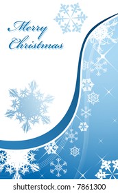 Christmas background with snowflakes