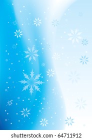 Christmas background of snowflakes. Abstract vector illustration