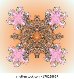 Christmas background with snowflakes abstract background. Vector illustration. Snowflakes. Vector illustration. Background. Holiday design for Christmas and New Year fashion prints.