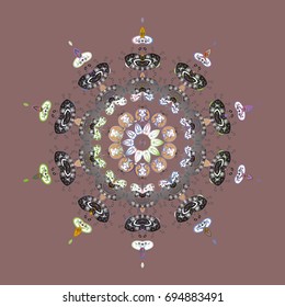 Christmas background with snowflakes abstract background. Vector illustration. Snowflakes. Background. Vector illustration. Holiday design for Christmas and New Year fashion prints.