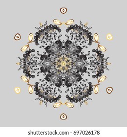 Christmas background with snowflakes abstract background. Vector illustration. Vector illustration. Snowflakes. Background. Holiday design for Christmas and New Year fashion prints.
