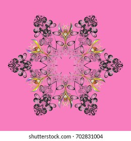 Christmas background with snowflakes abstract background. Snowflakes. Vector illustration. Background. Holiday design for Christmas and New Year fashion prints. Vector illustration.