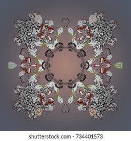 Christmas background with snowflakes abstract background. Vector illustration. 