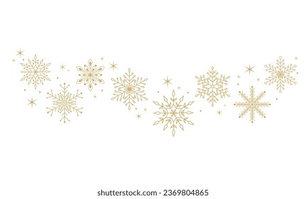 Fondo de Navidad con copos de nieve, pancarta, tarjeta. Ilustración del vector