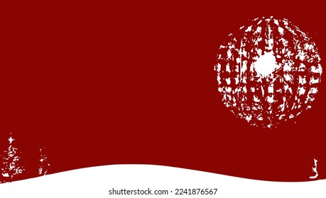 Christmas Background in Snowflakes Decoration Pattern