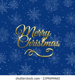 Christmas background with snowflakes design