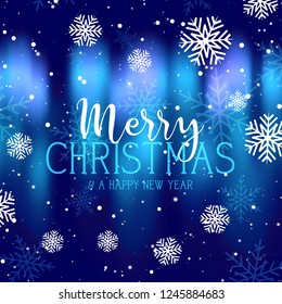 Christmas background with snowflakes design