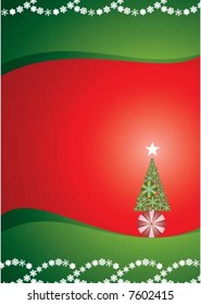 Christmas background with snowflakes design