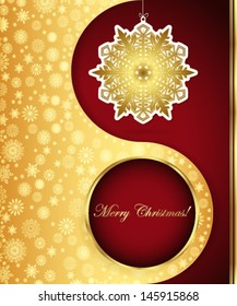 Christmas background with snowflakes design. Vector eps 10