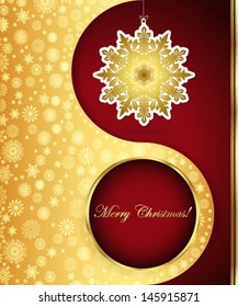Christmas background with snowflakes design. Vector eps 10