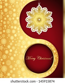 Fundo de Natal com design flocos de neve. Vetor eps 10